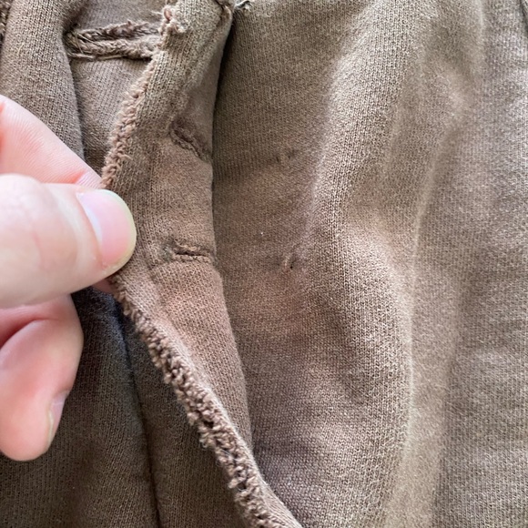 YAG Couture Brown Belted Double Breasted Jacket Y2K Pirate Juniors Large - Picture 8 of 12